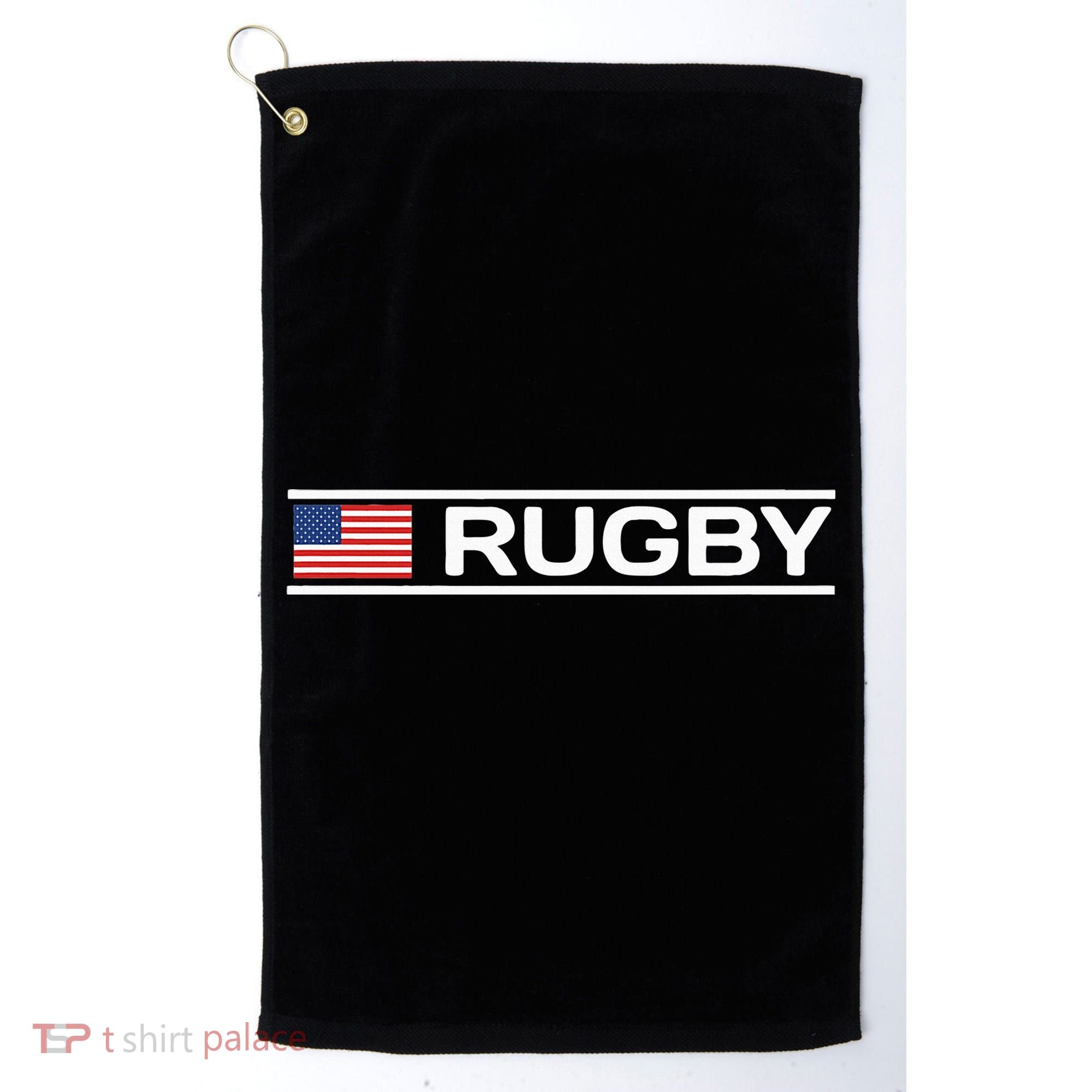 Usa Flag Rugby Golf Towel