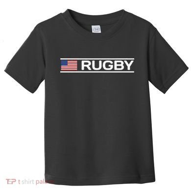 Usa Flag Rugby Toddler T-Shirt