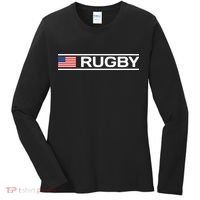 Usa Flag Rugby Women's Long Sleeve Shirt thumb 0