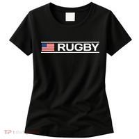 Usa Flag Rugby Women's T-Shirt thumb 0