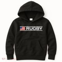 Usa Flag Rugby Kids Hoodie thumb 0