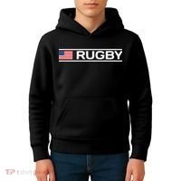 Usa Flag Rugby Kids Hoodie thumb 4