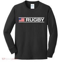 Usa Flag Rugby Kids Long Sleeve Shirt thumb 0