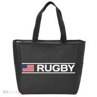 Usa Flag Rugby Tote Bag thumb 0
