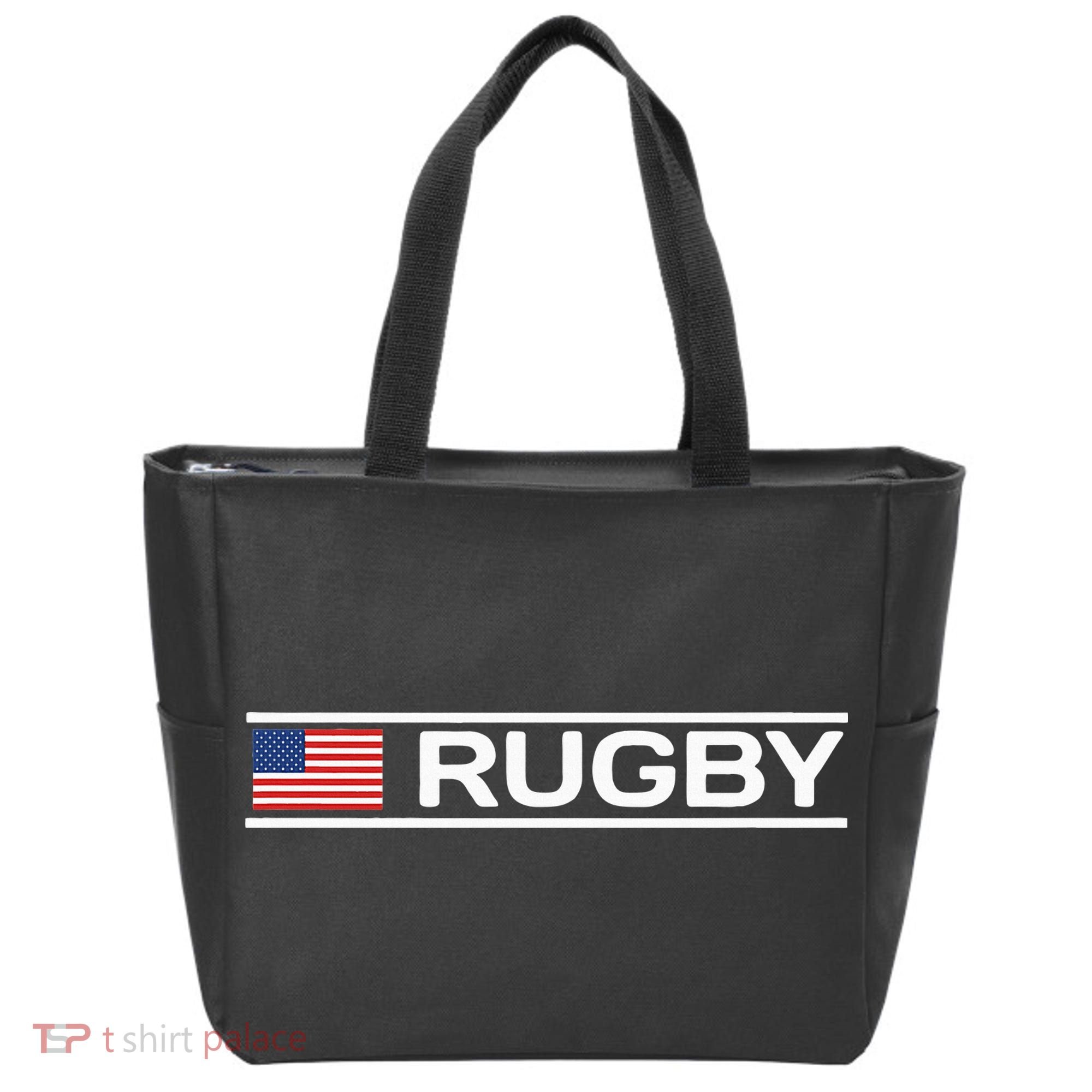 Usa Flag Rugby Tote Bag