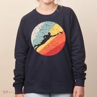 Ultimate Frisbee Retro Distressed Women's Sweatshirt thumb 0