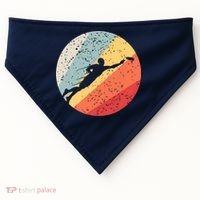 Ultimate Frisbee Retro Distressed USA-Made Doggie Bandana thumb 0