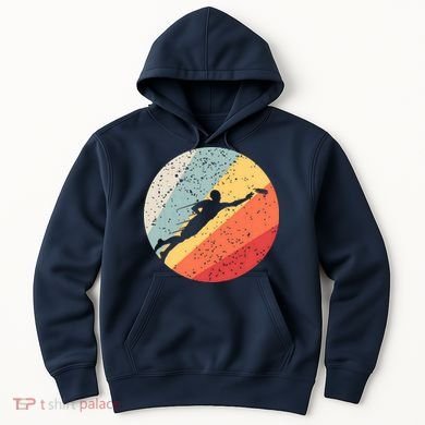 Ultimate Frisbee Retro Distressed Hoodie