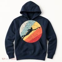 Ultimate Frisbee Retro Distressed Hoodie thumb 0