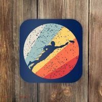 Ultimate Frisbee Retro Distressed Coaster thumb 0
