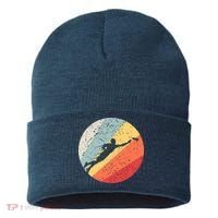Ultimate Frisbee Retro Distressed Sustainable Knit Beanie thumb 0