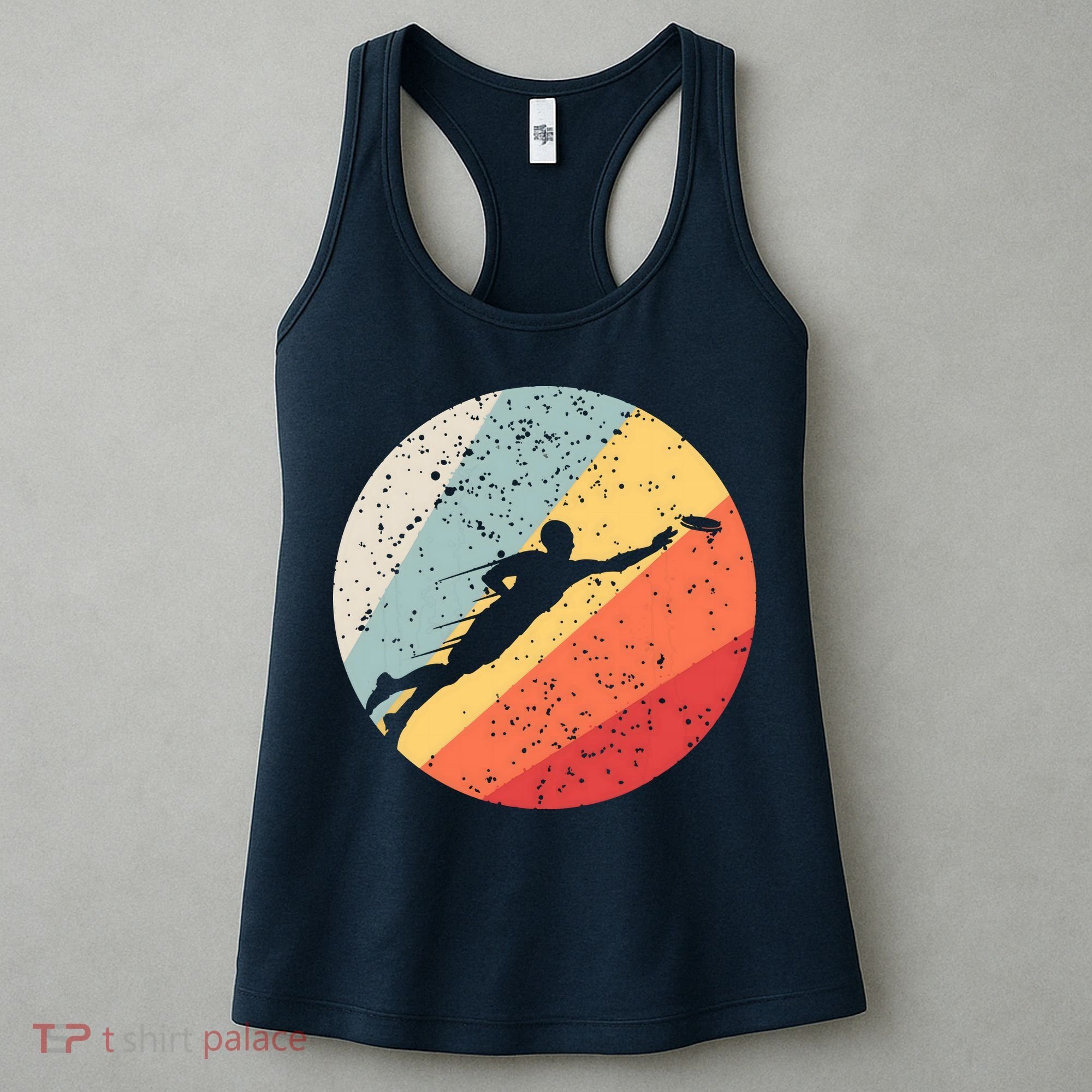 Ultimate Frisbee Retro Distressed Women's Tank Top