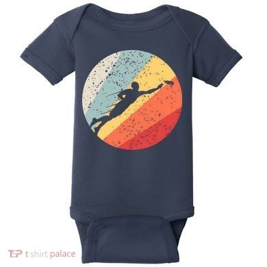 Ultimate Frisbee Retro Distressed Baby Bodysuit