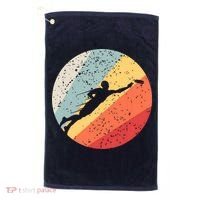 Ultimate Frisbee Retro Distressed Golf Towel thumb 0