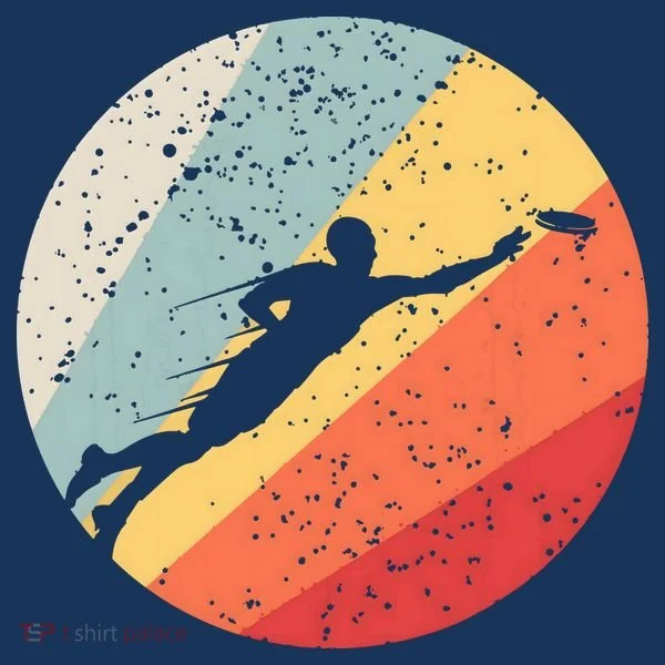Ultimate Frisbee Retro Distressed Women's T-Shirt