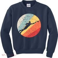 Ultimate Frisbee Retro Distressed Kids Sweatshirt thumb 0