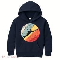 Ultimate Frisbee Retro Distressed Kids Hoodie thumb 0