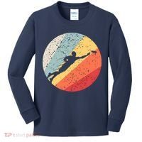 Ultimate Frisbee Retro Distressed Kids Long Sleeve Shirt thumb 0