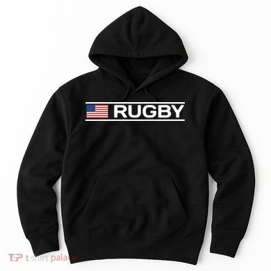 USA Flag Rugby Hoodie