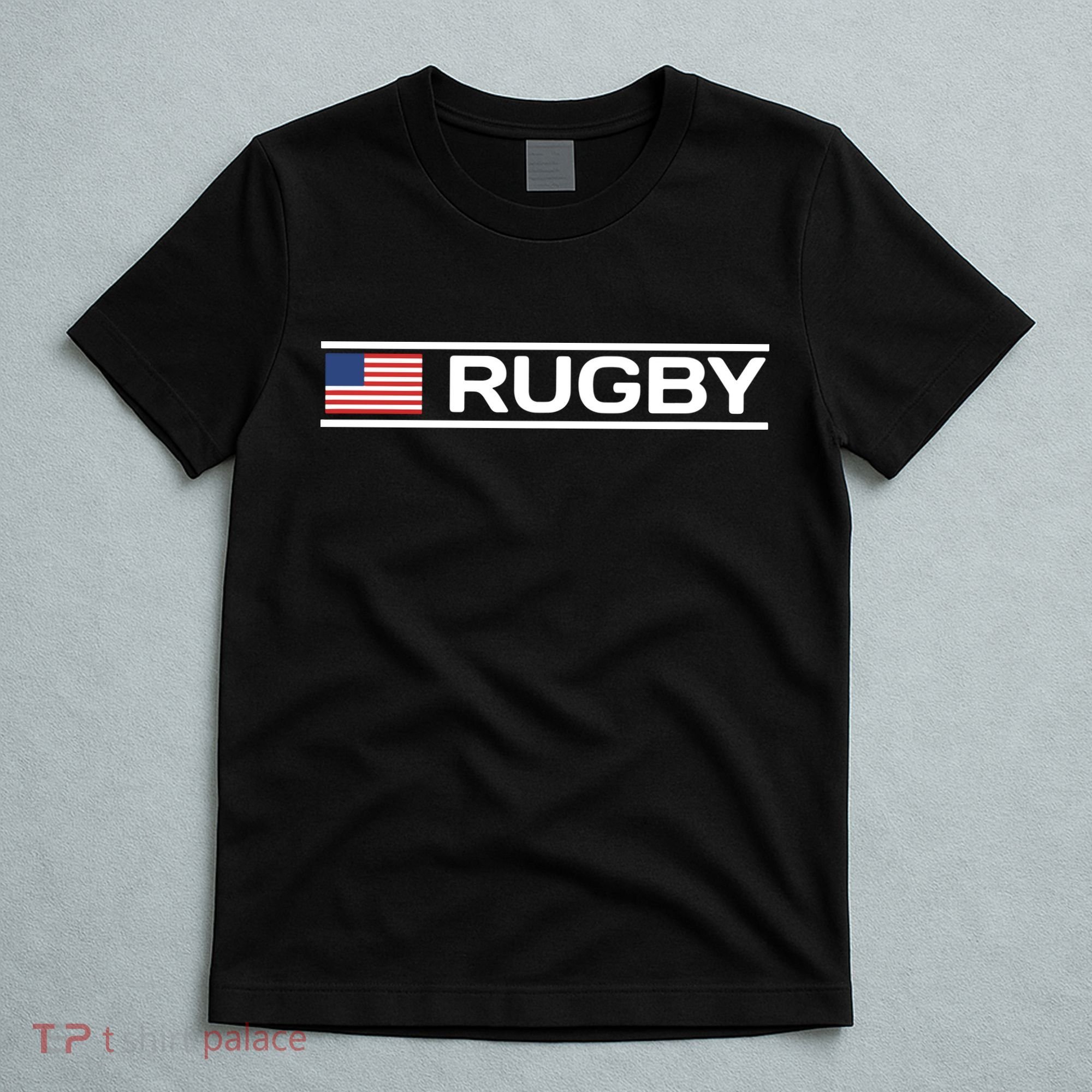 USA Flag Rugby T-Shirt