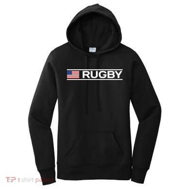 USA Flag Rugby Women's Hoodie
