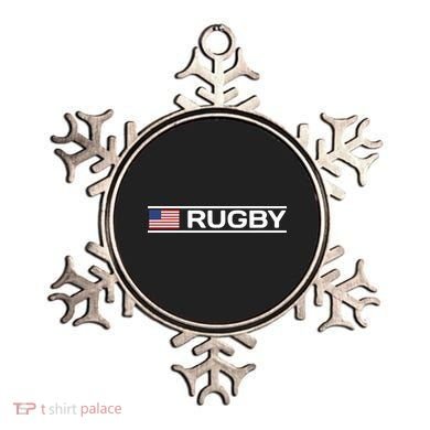 USA Flag Rugby Ornament