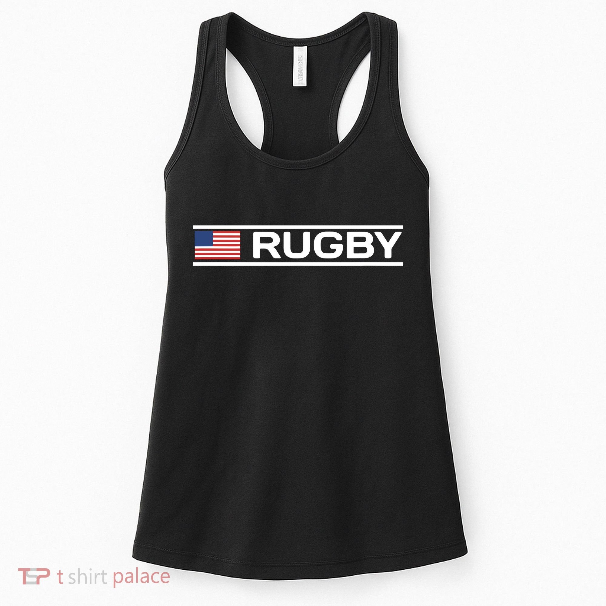 USA Flag Rugby Women's Tank Top