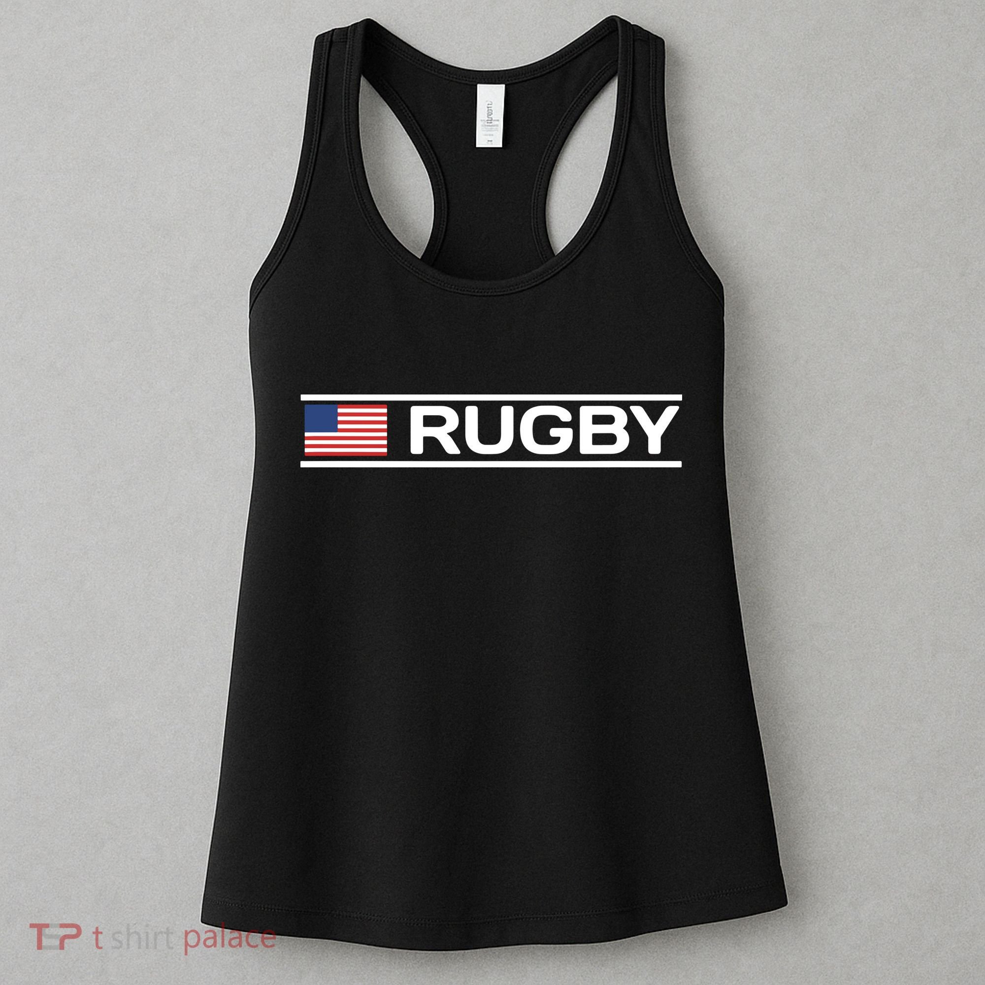 USA Flag Rugby Women's Tank Top