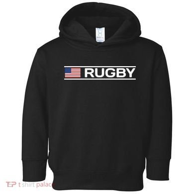 USA Flag Rugby Toddler Hoodie