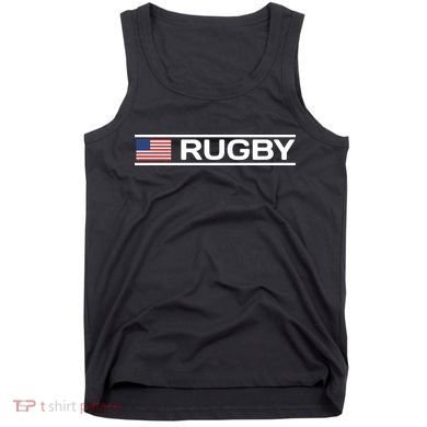 USA Flag Rugby Tank Top