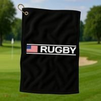 USA Flag Rugby Golf Towel thumb 1