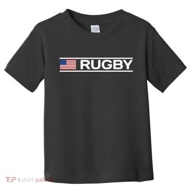 USA Flag Rugby Toddler T-Shirt