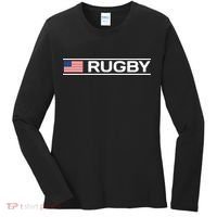 USA Flag Rugby Women's Long Sleeve Shirt thumb 0