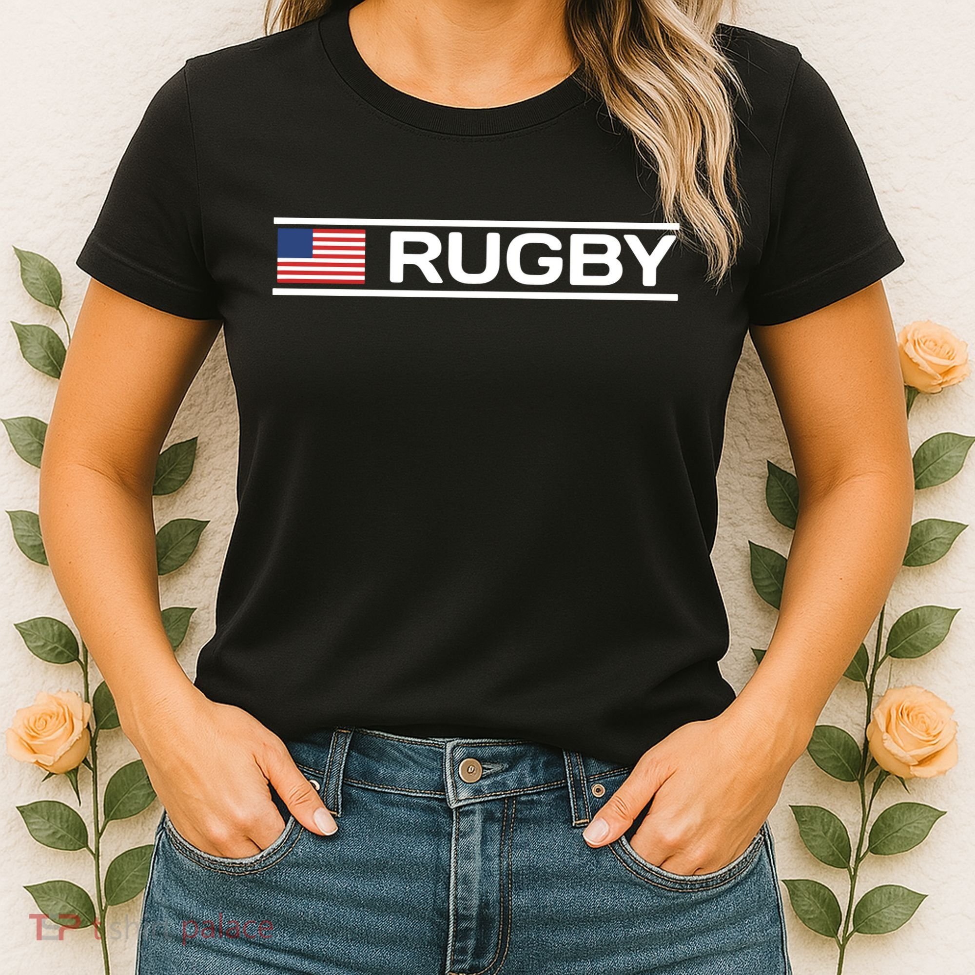 USA Flag Rugby Women's T-Shirt