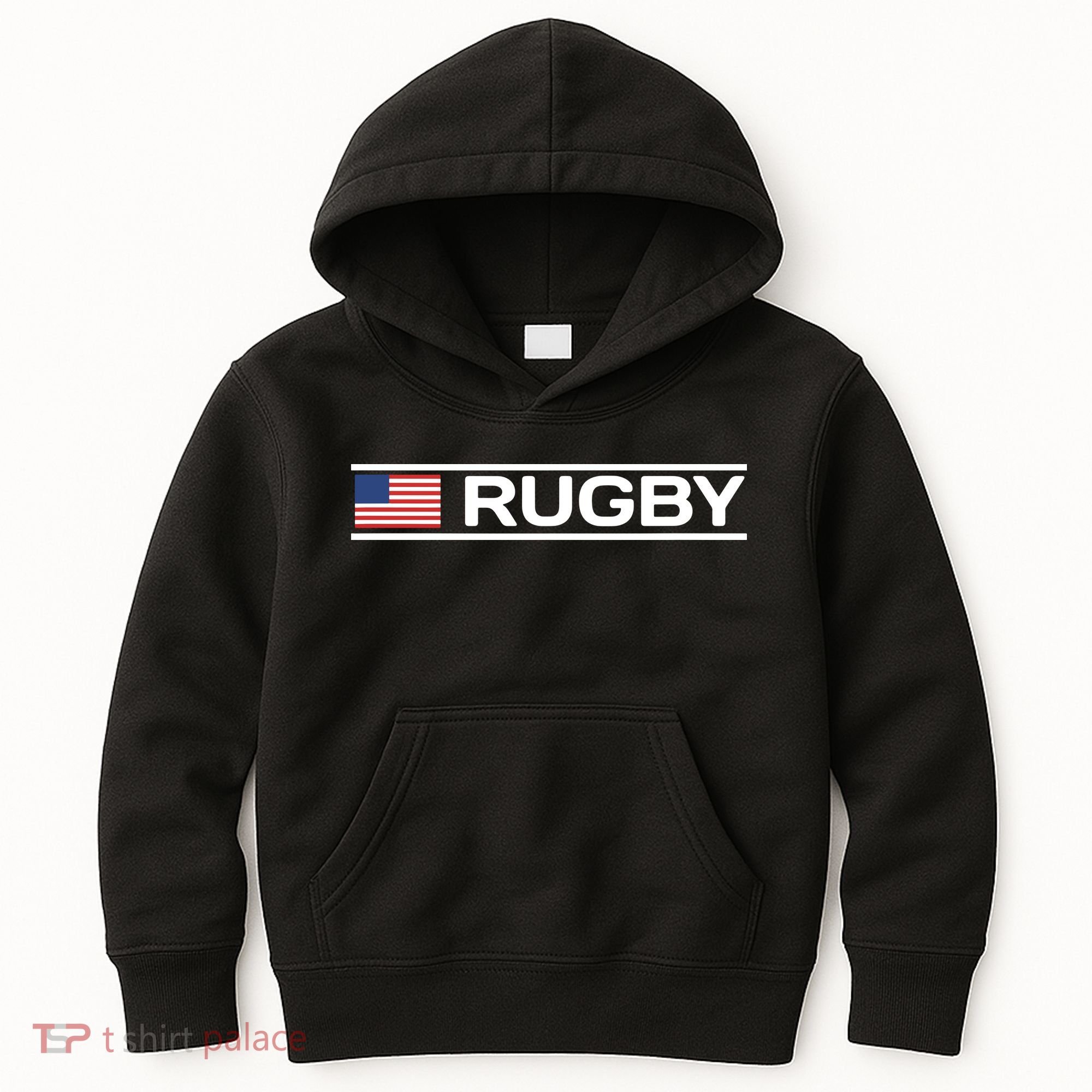 USA Flag Rugby Kids Hoodie