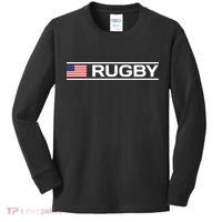 USA Flag Rugby Kids Long Sleeve Shirt thumb 0