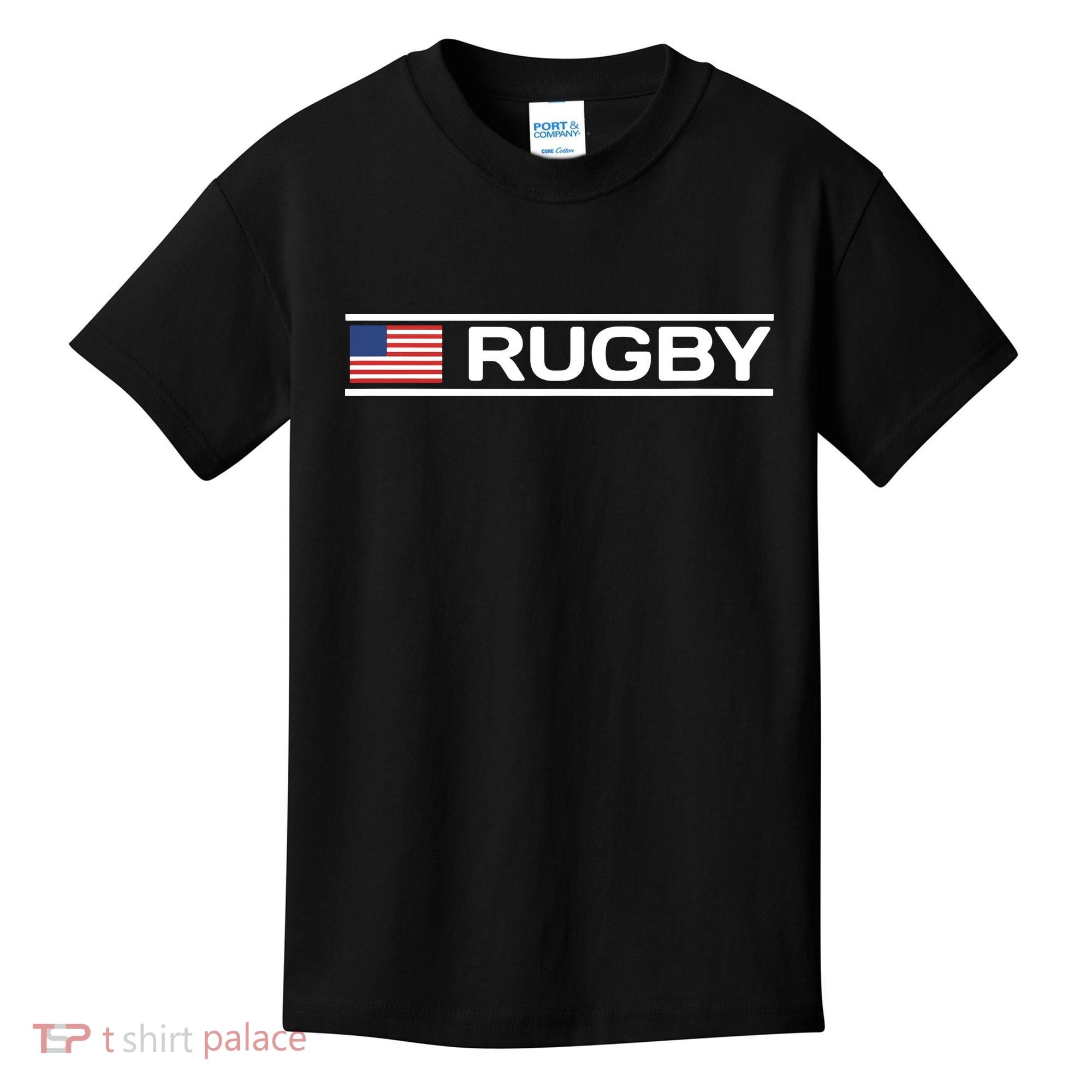 USA Flag Rugby Kids T-Shirt