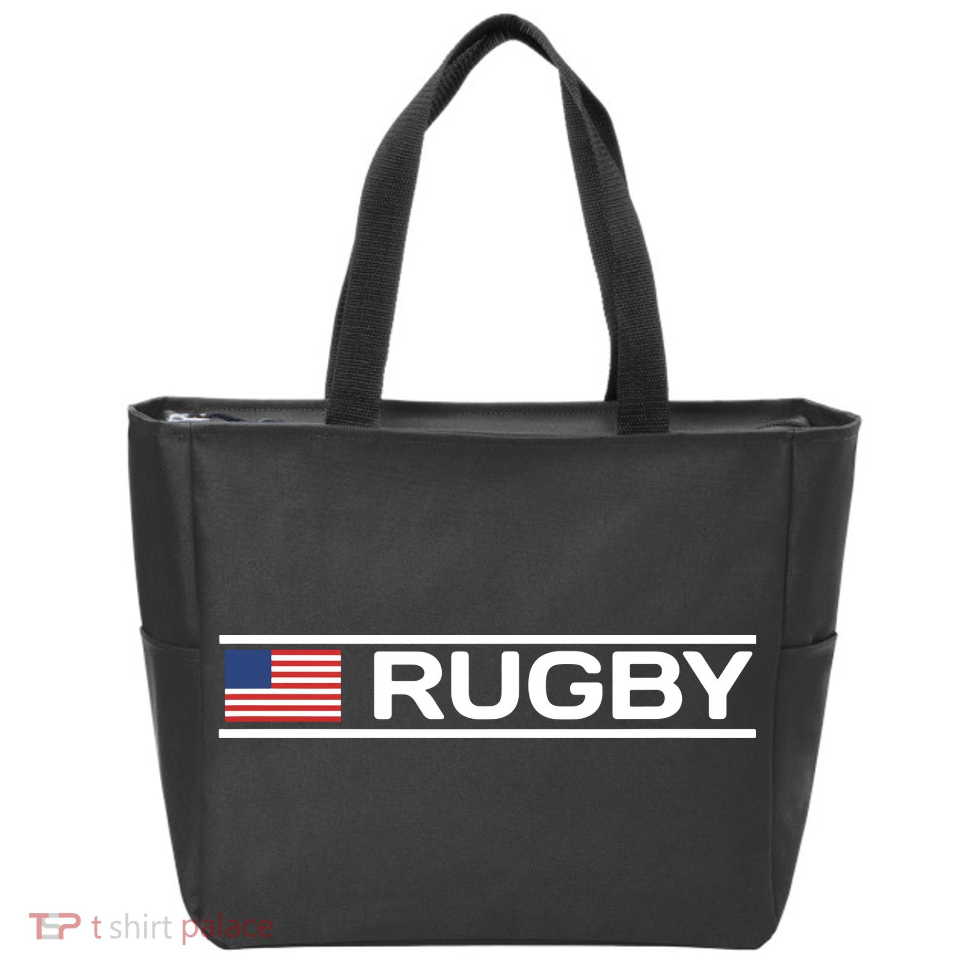 USA Flag Rugby Tote Bag