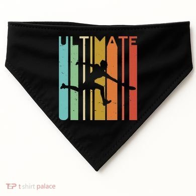 Ultimate Frisbee Retro Player USA-Made Doggie Bandana