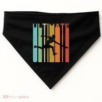 Ultimate Frisbee Retro Player USA-Made Doggie Bandana thumb 0