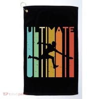 Ultimate Frisbee Retro Player Golf Towel thumb 0