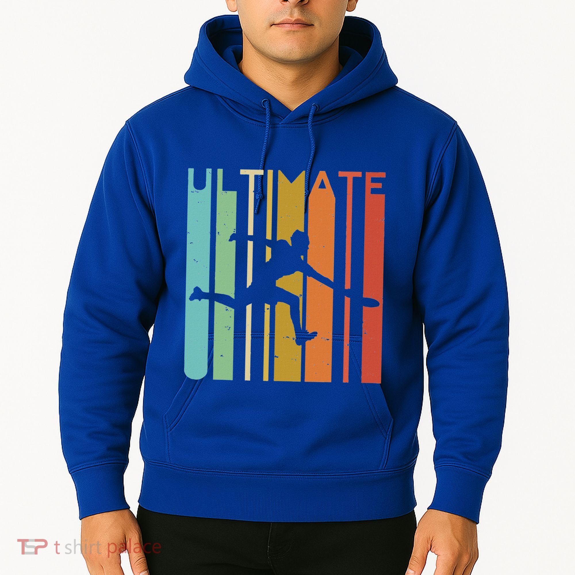 Ultimate Frisbee Retro Player Hoodie