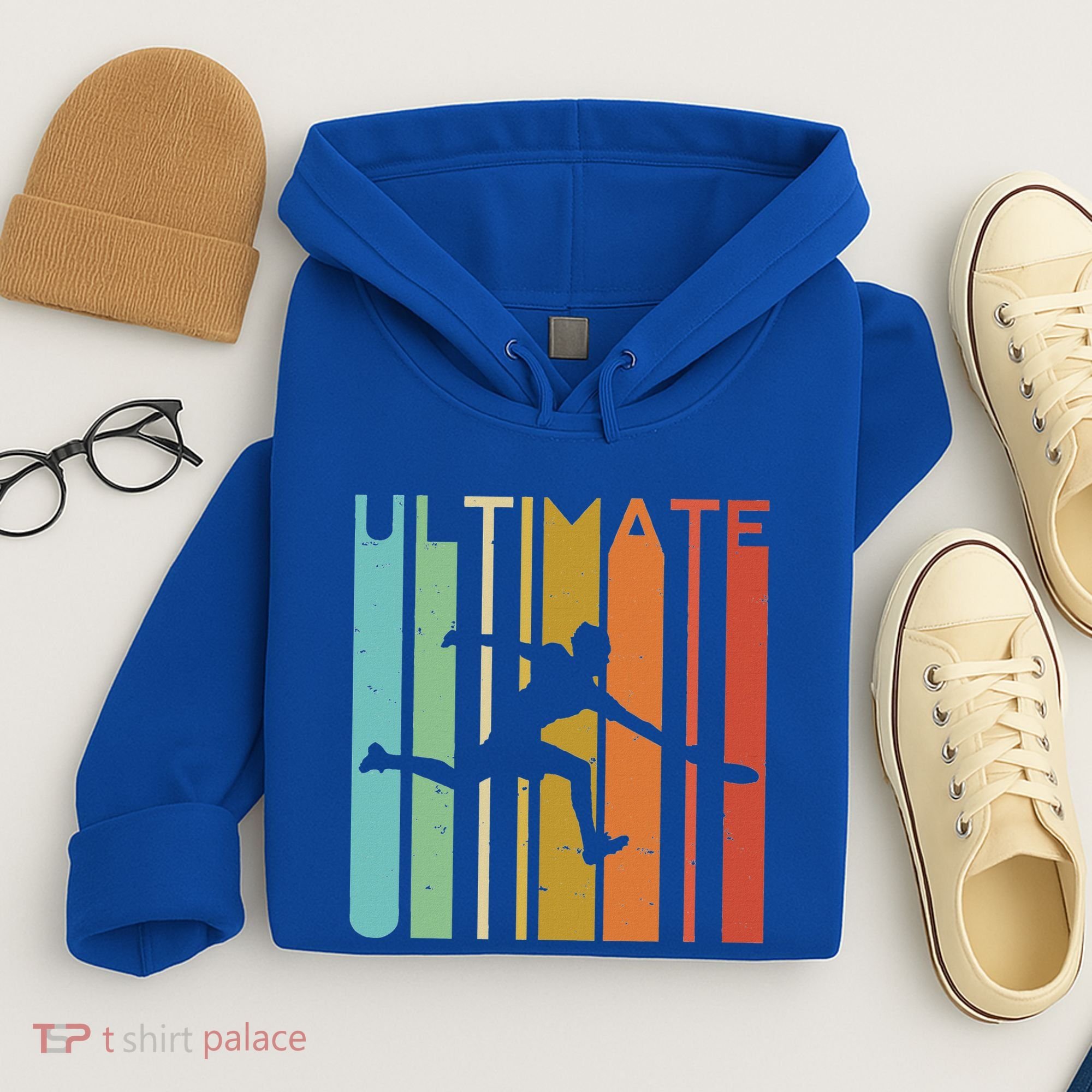 Ultimate Frisbee Retro Player Hoodie
