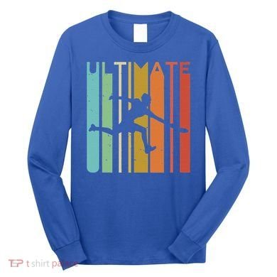 Ultimate Frisbee Retro Player Long Sleeve Shirt