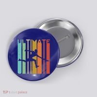 Ultimate Frisbee Retro Player Button thumb 0