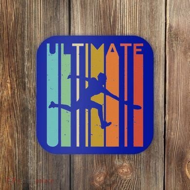 Ultimate Frisbee Retro Player Coaster