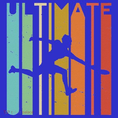 Ultimate Frisbee Retro Player Coaster