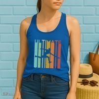 Ultimate Frisbee Retro Player Women's Tank Top thumb 2