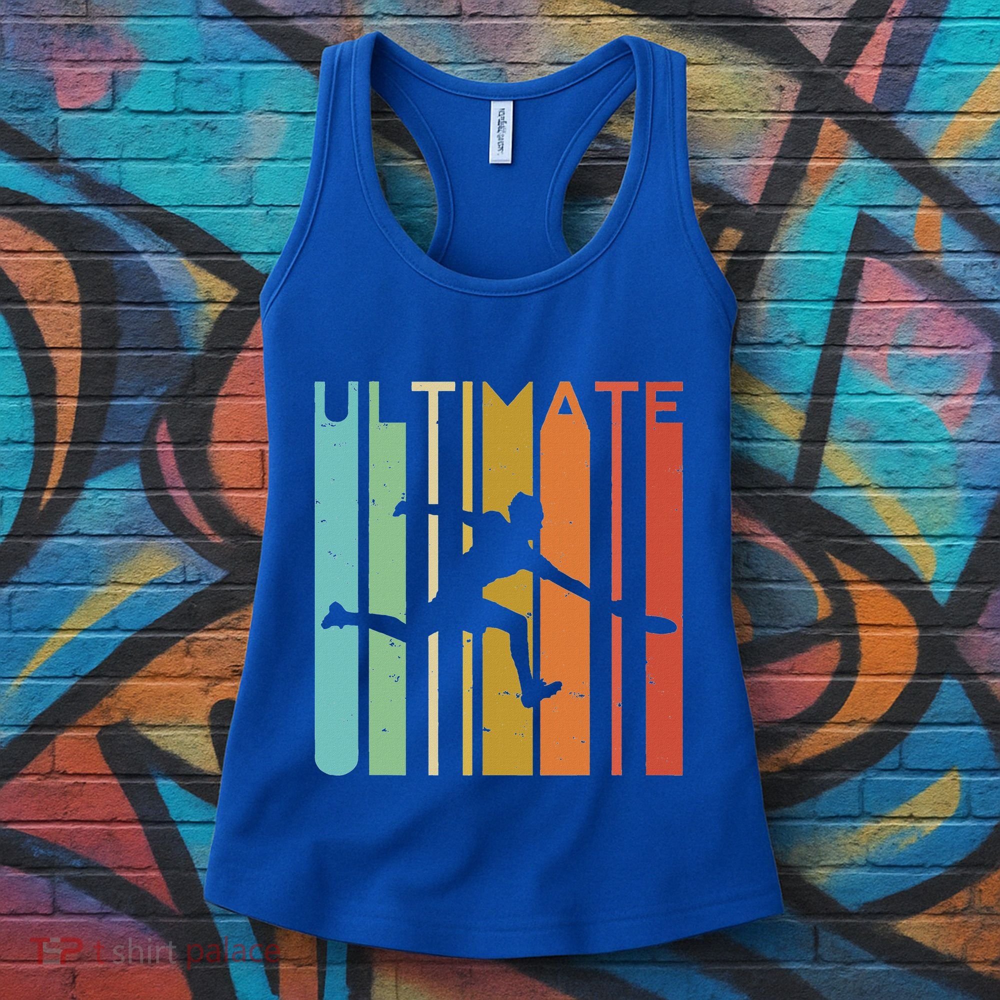 Ultimate Frisbee Retro Player Women's Tank Top