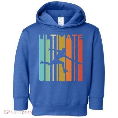 Ultimate Frisbee Retro Player Toddler Hoodie